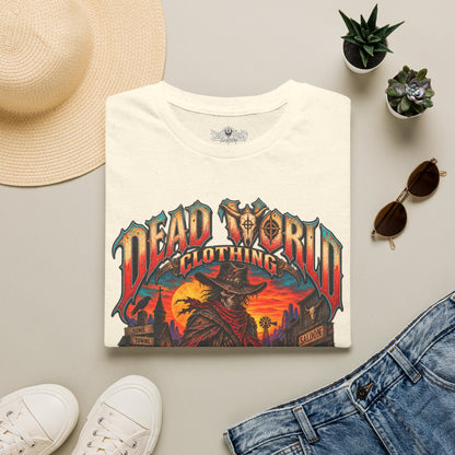 Graphic T-Shirt — "Dead World Clothing" Desert Outlaw Sunset Tee