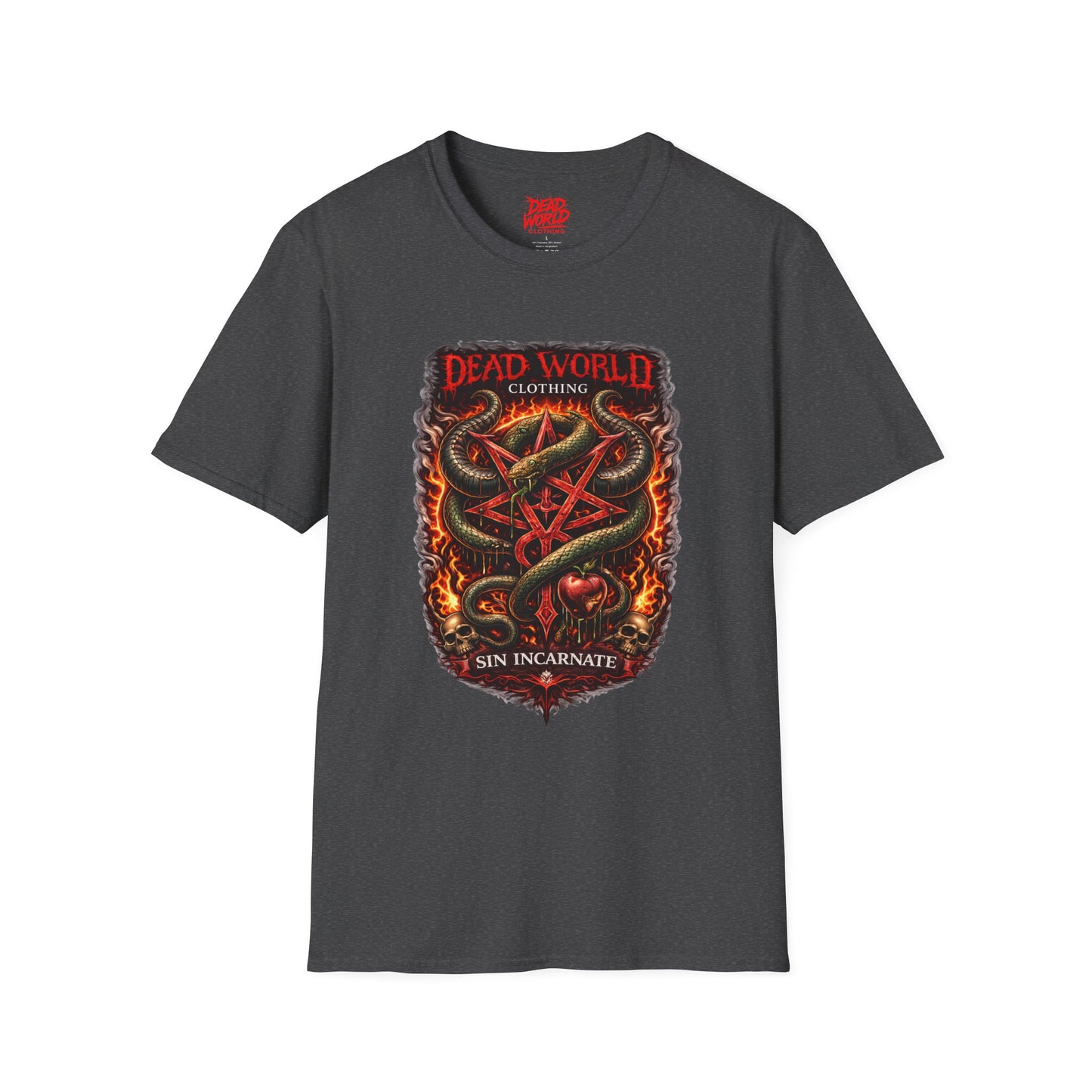Dead World Clothing ("Sin Incarnate") Serpent Crest Graphic Tee
