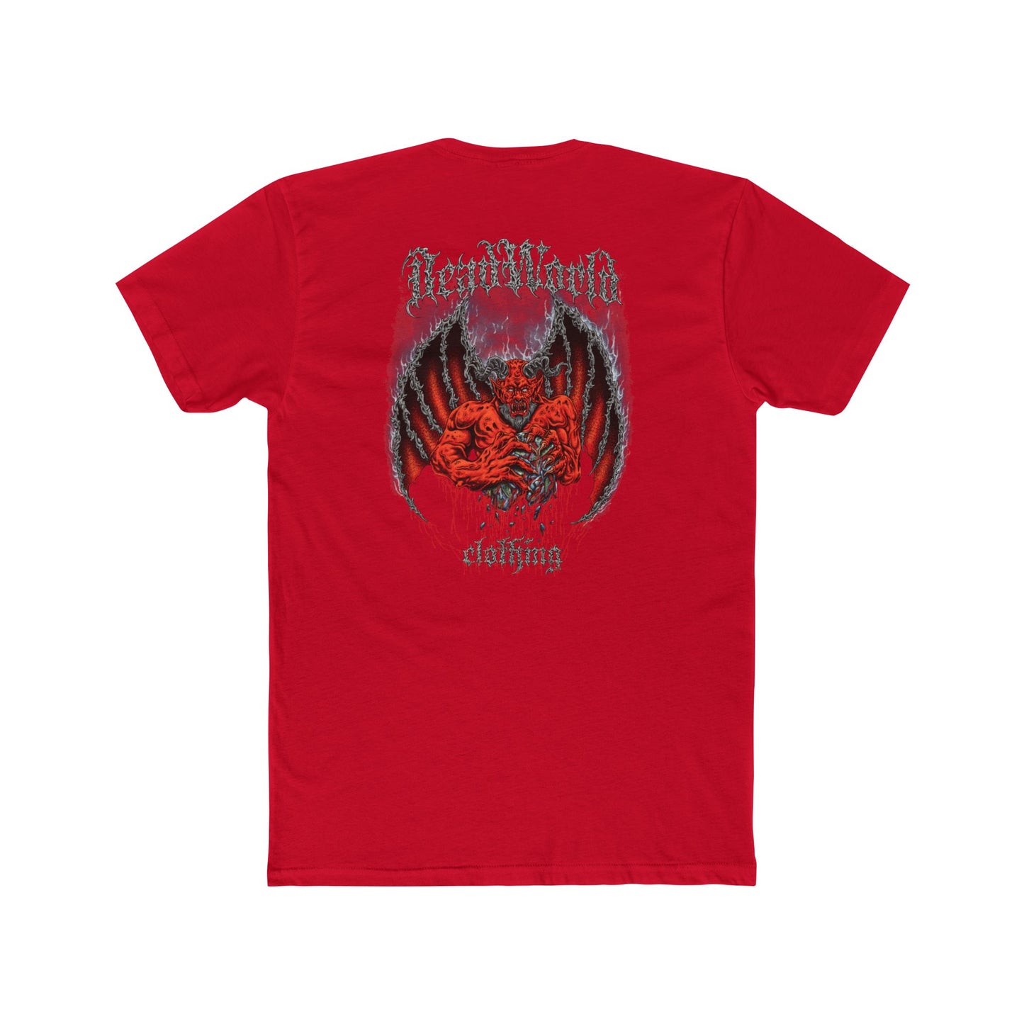 Demon Unisex Tee Shirt - Dark and Edgy Cotton Crew Tee for Metal and Horror fans