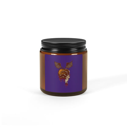 Death's hand - Scented Soy Candle (Multi-Size, Amber Jar)