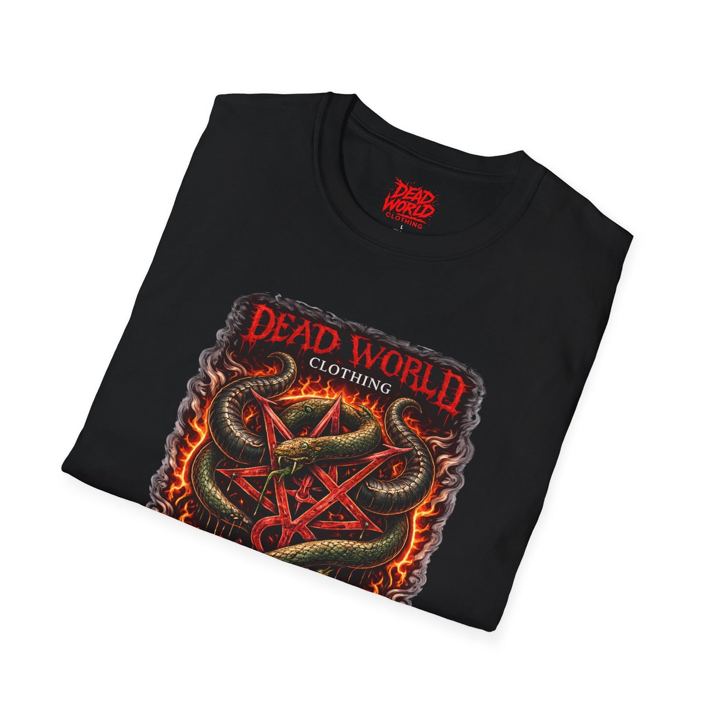Dead World Clothing ("Sin Incarnate") Serpent Crest Graphic Tee