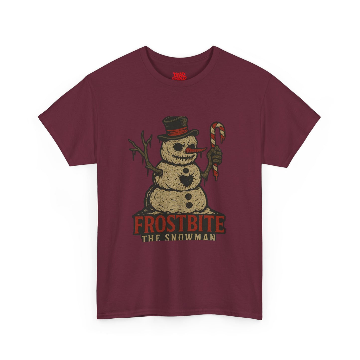 Frostbite the Snowman Vintage Horror Holiday T-Shirt