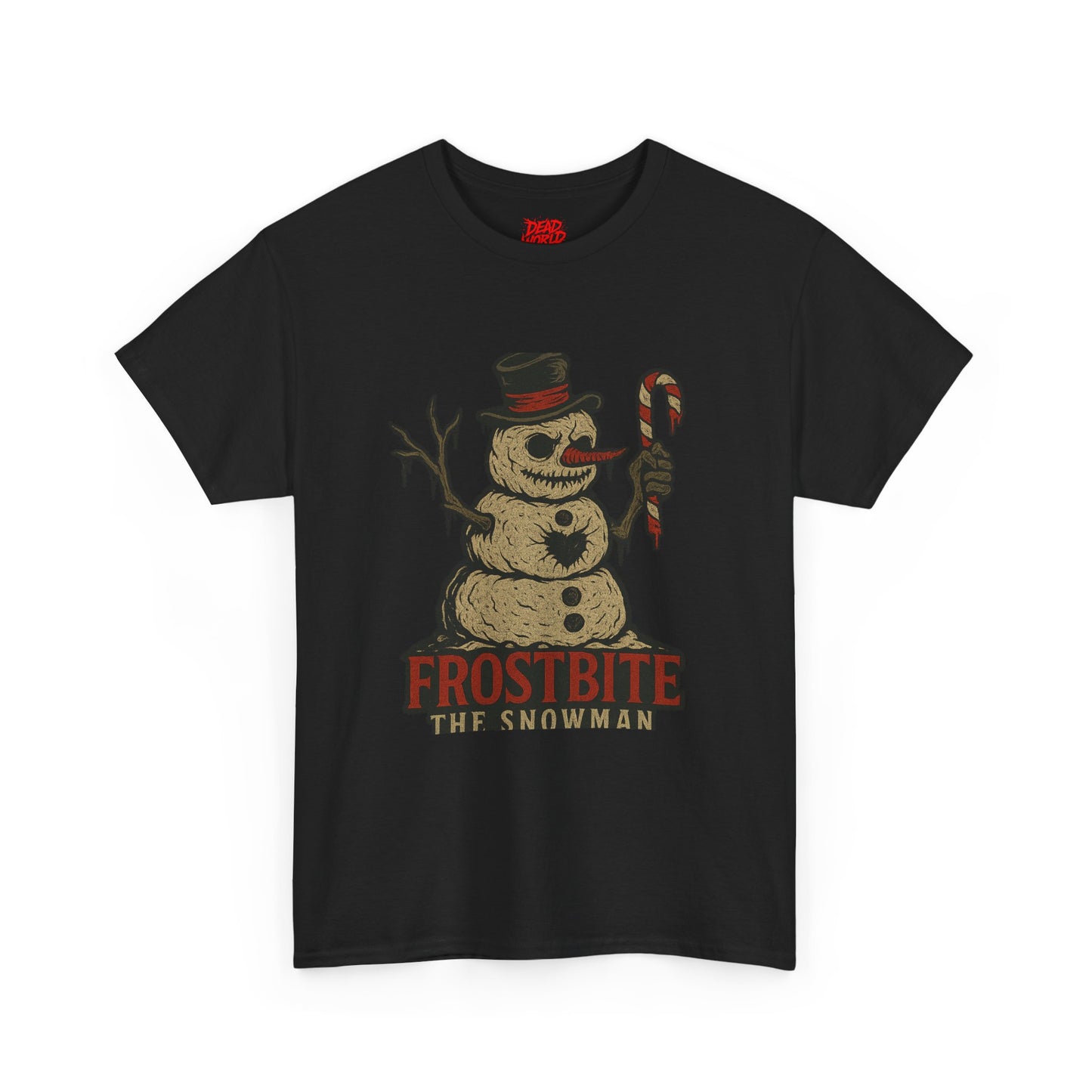 Frostbite the Snowman Vintage Horror Holiday T-Shirt