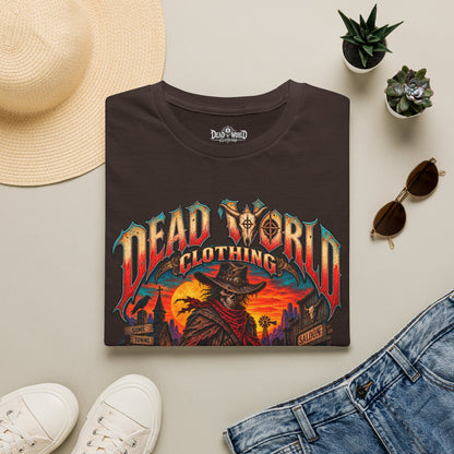 Graphic T-Shirt — "Dead World Clothing" Desert Outlaw Sunset Tee