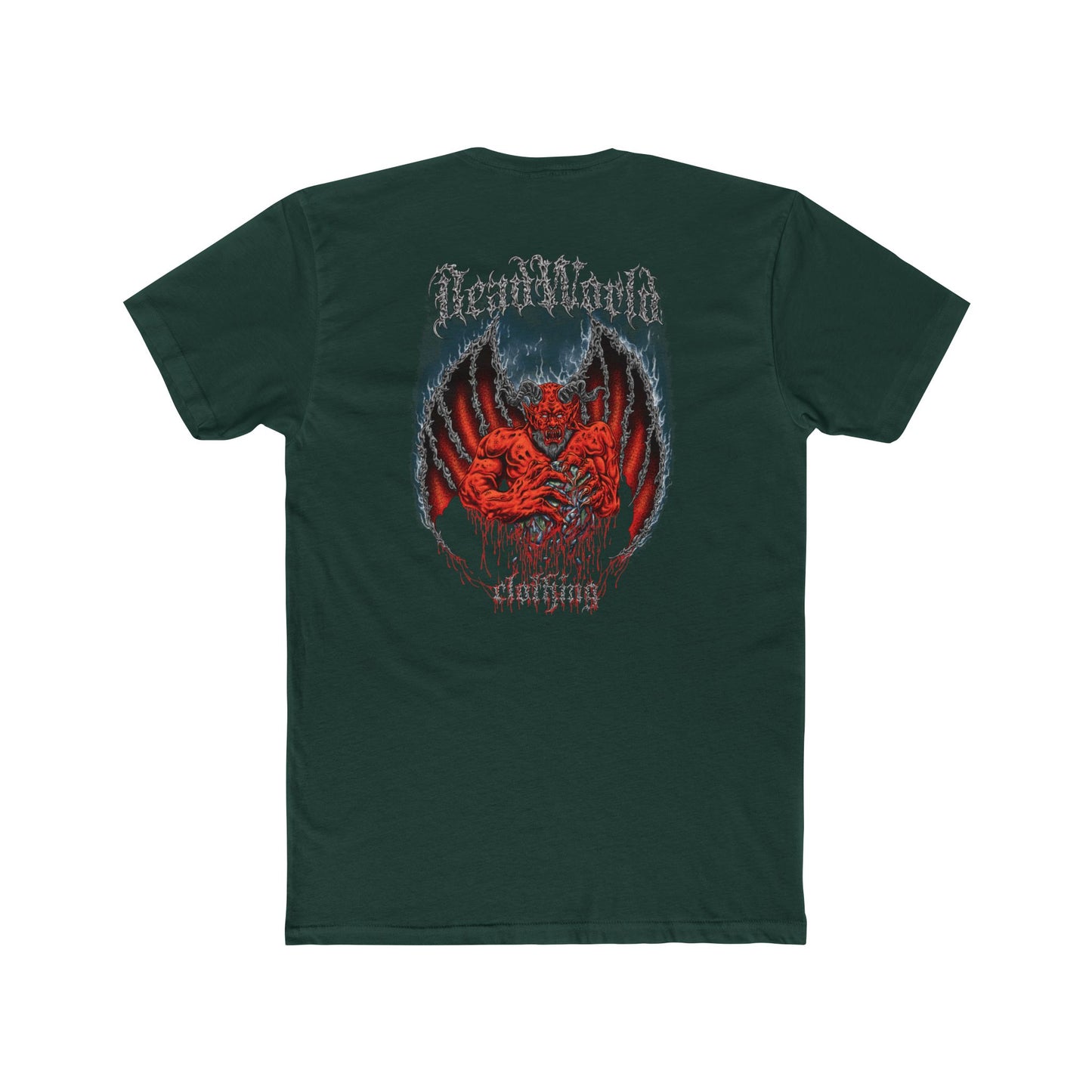 Demon Unisex Tee Shirt - Dark and Edgy Cotton Crew Tee for Metal and Horror fans
