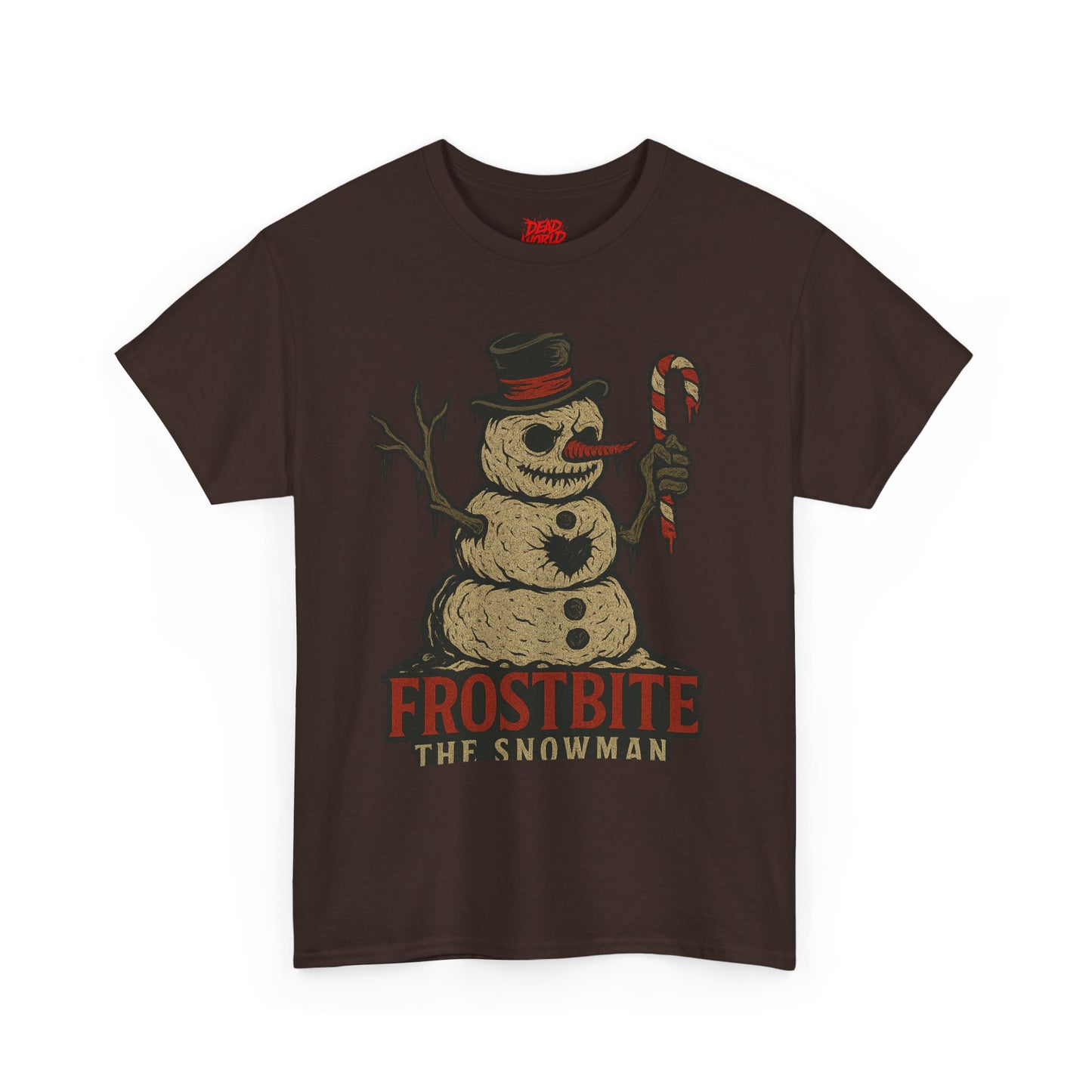 Frostbite the Snowman Vintage Horror Holiday T-Shirt
