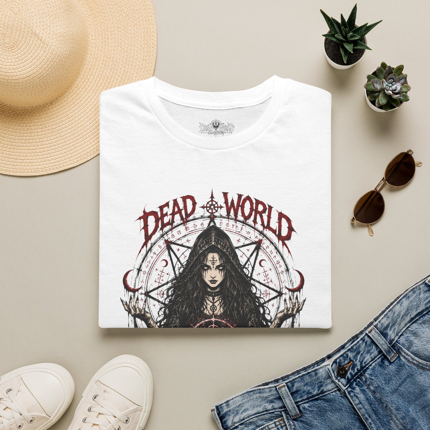Dead World Clothing Gothic Tee — Occult Witch T-Shirt