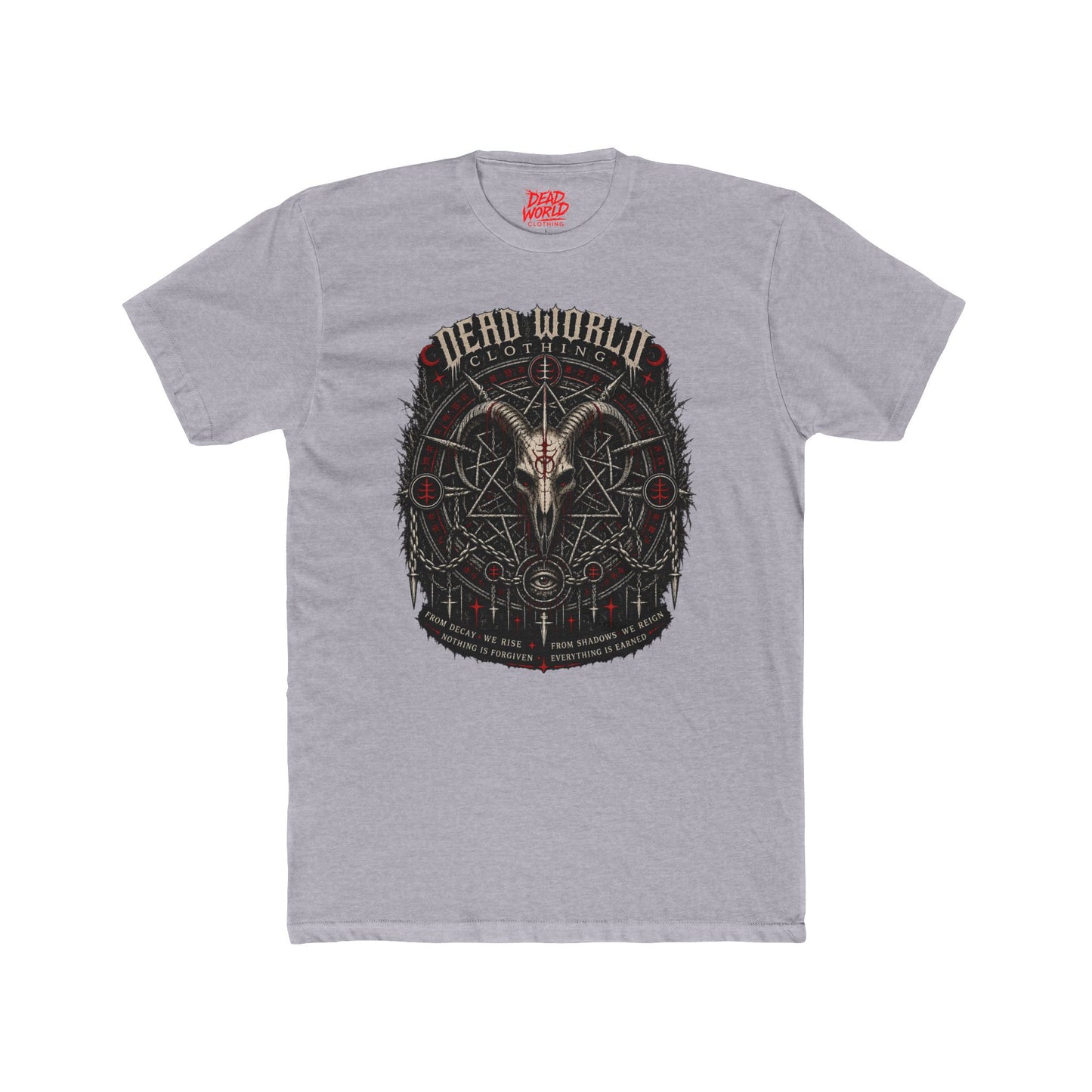 Dark Occult 'Dead World Clothing' Ram Skull Graphic