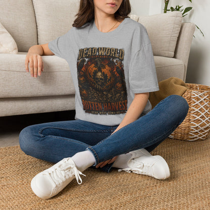 Dead World Clothing 'Rotten Harvest' Graphic T-Shirt — Grunge Skull Pumpkin Tee