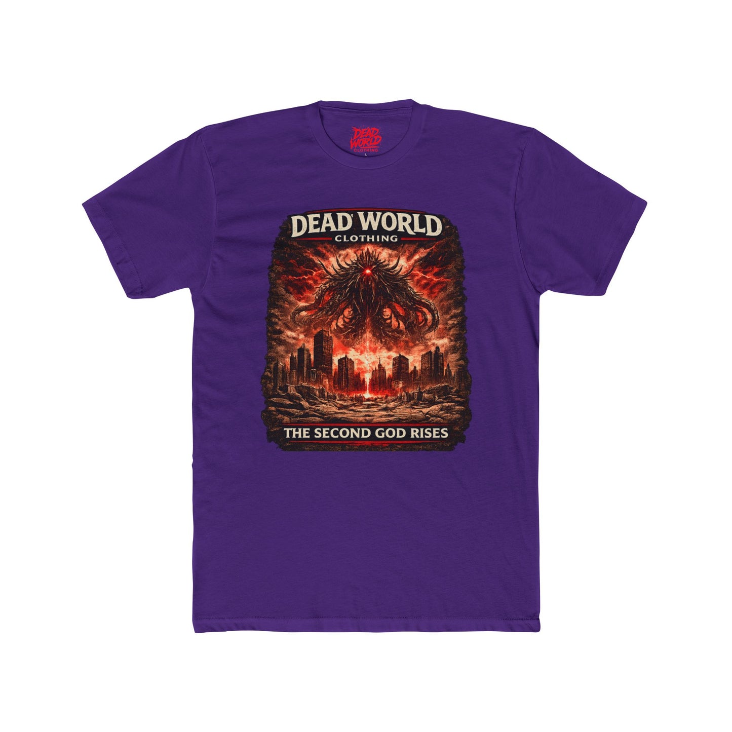 Dead World Clothing 'The Second God Rises' T-Shirt — Apocalyptic Horror Graphic Tee