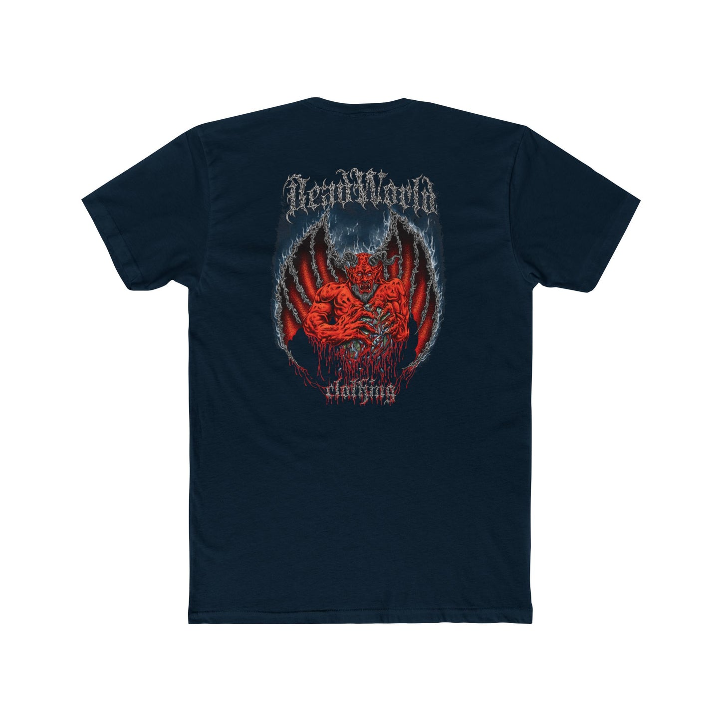 Demon Unisex Tee Shirt - Dark and Edgy Cotton Crew Tee for Metal and Horror fans