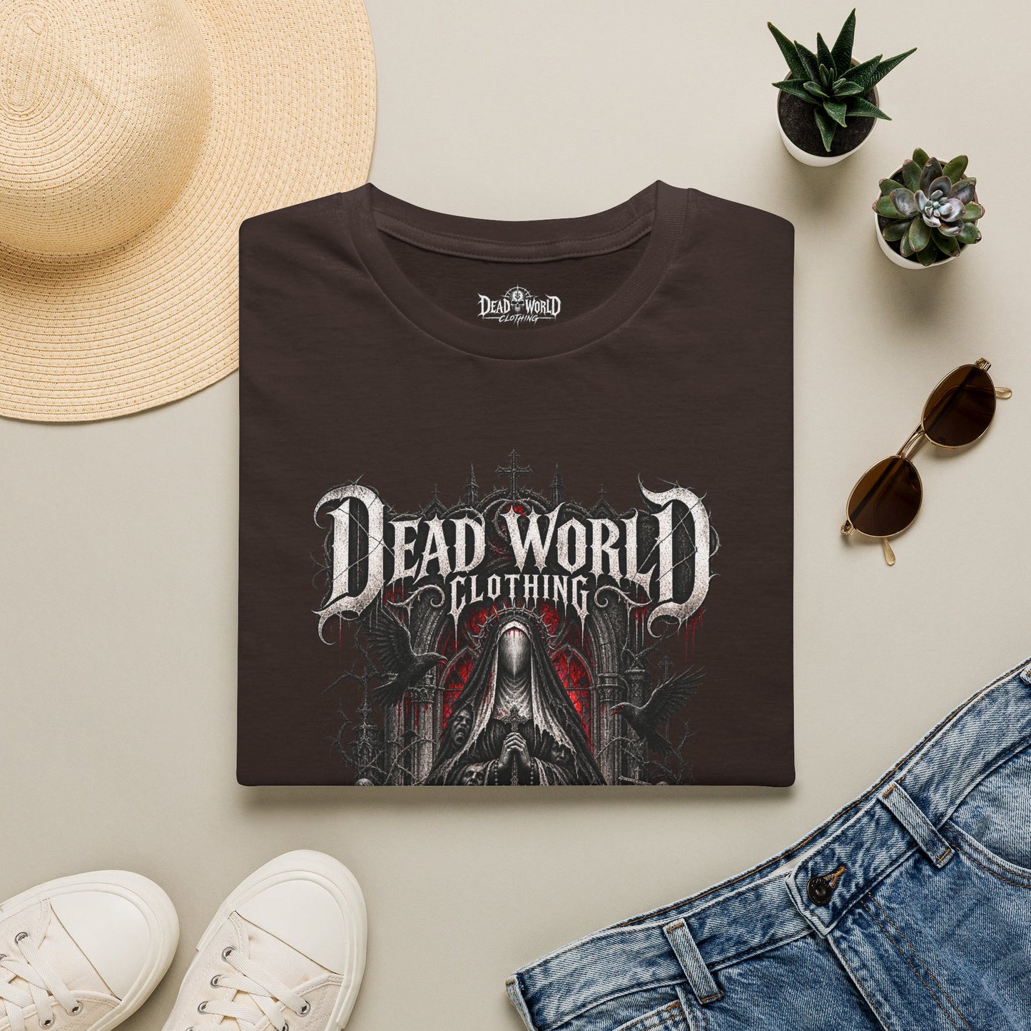 Dead World Clothing Gothic Graphic T-Shirt —Mother of the Hollow Tee