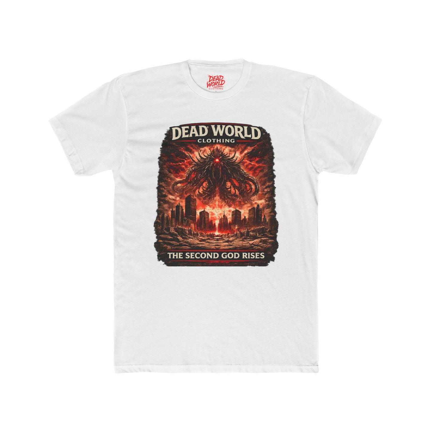 Dead World Clothing 'The Second God Rises' T-Shirt — Apocalyptic Horror Graphic Tee