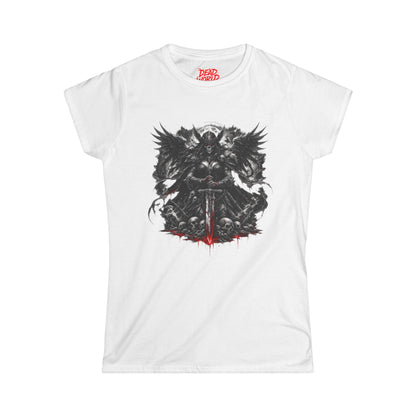 Graphic Tee — Viking Warrior Skull Sword Design (Women’s)