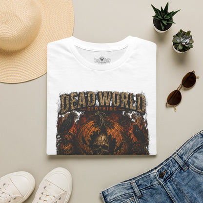 Dead World Clothing 'Rotten Harvest' Graphic T-Shirt — Grunge Skull Pumpkin Tee