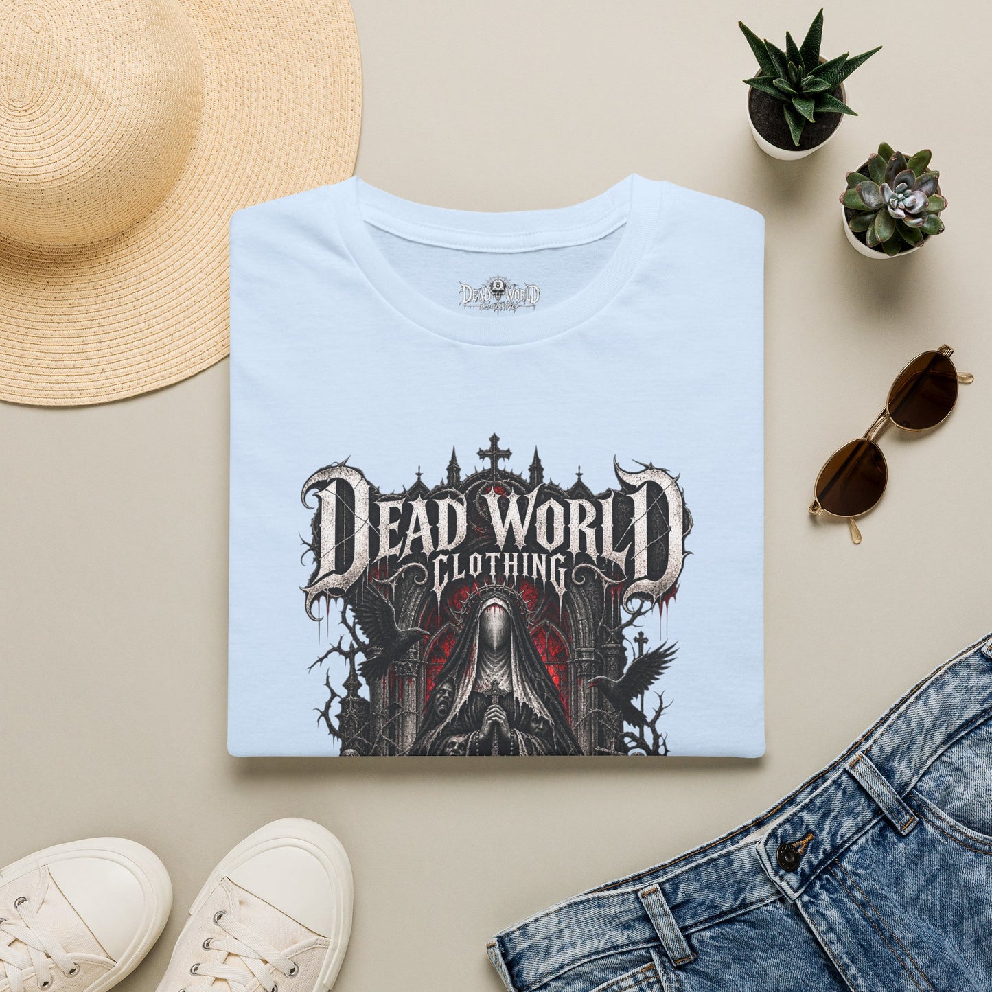 Dead World Clothing Gothic Graphic T-Shirt —Mother of the Hollow Tee