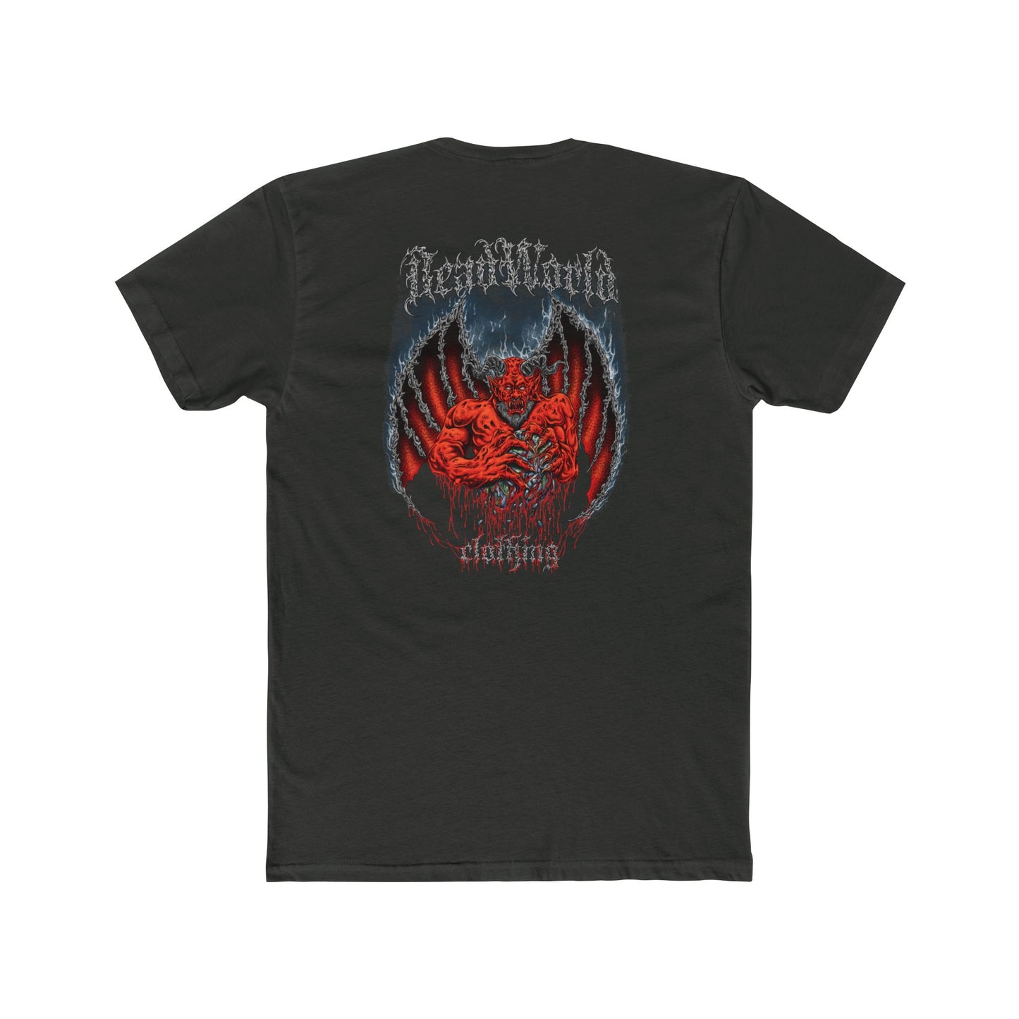 Demon Unisex Tee Shirt - Dark and Edgy Cotton Crew Tee for Metal and Horror fans