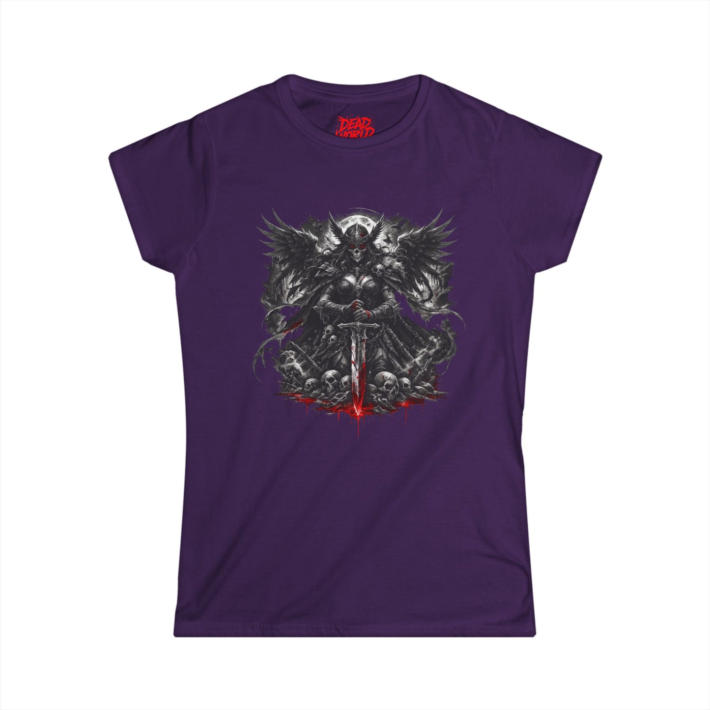 Graphic Tee — Viking Warrior Skull Sword Design (Women’s)