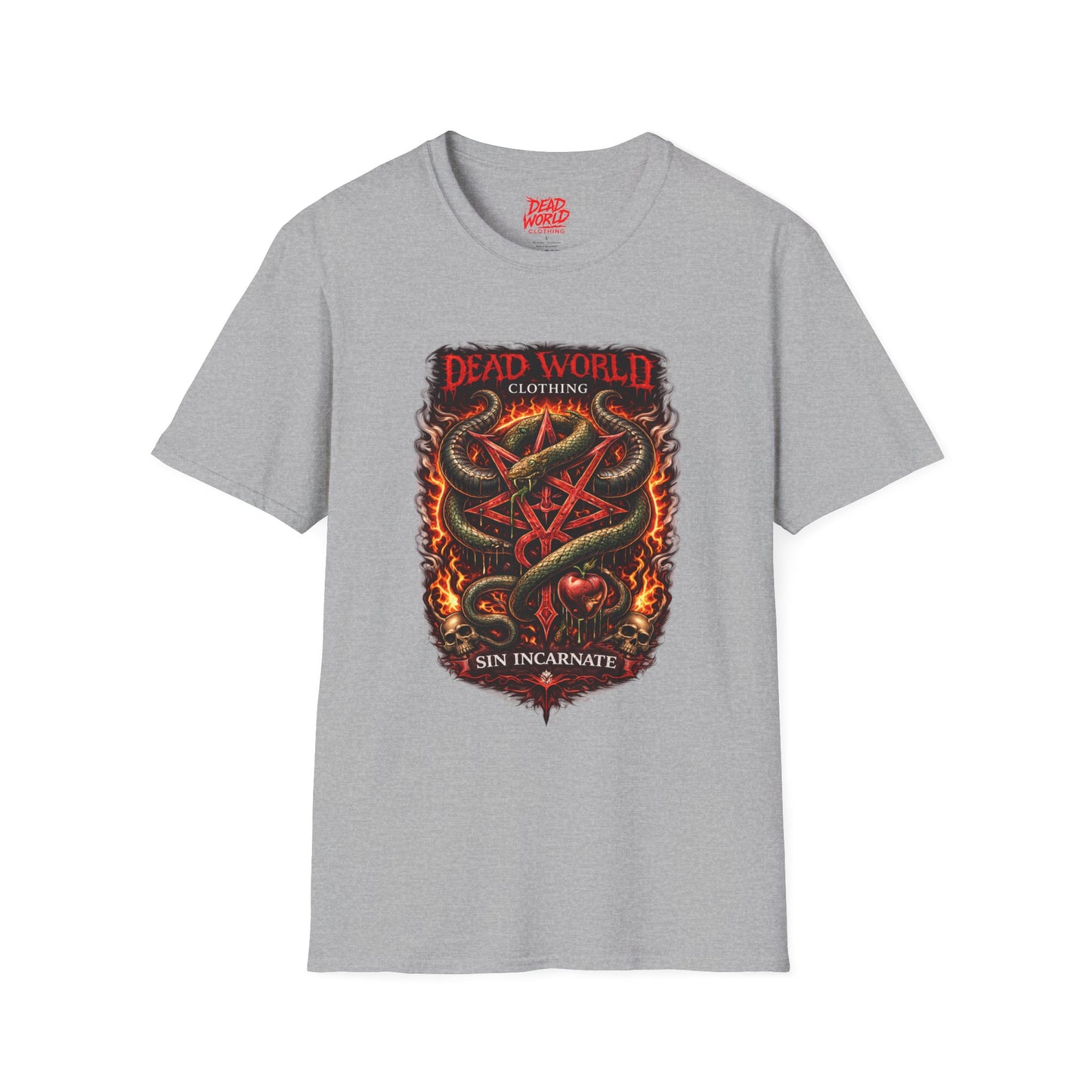 Dead World Clothing ("Sin Incarnate") Serpent Crest Graphic Tee