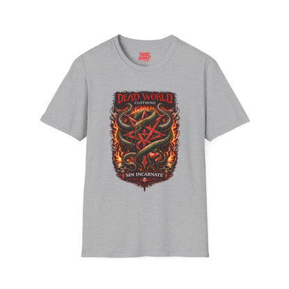 Dead World Clothing ("Sin Incarnate") Serpent Crest Graphic Tee