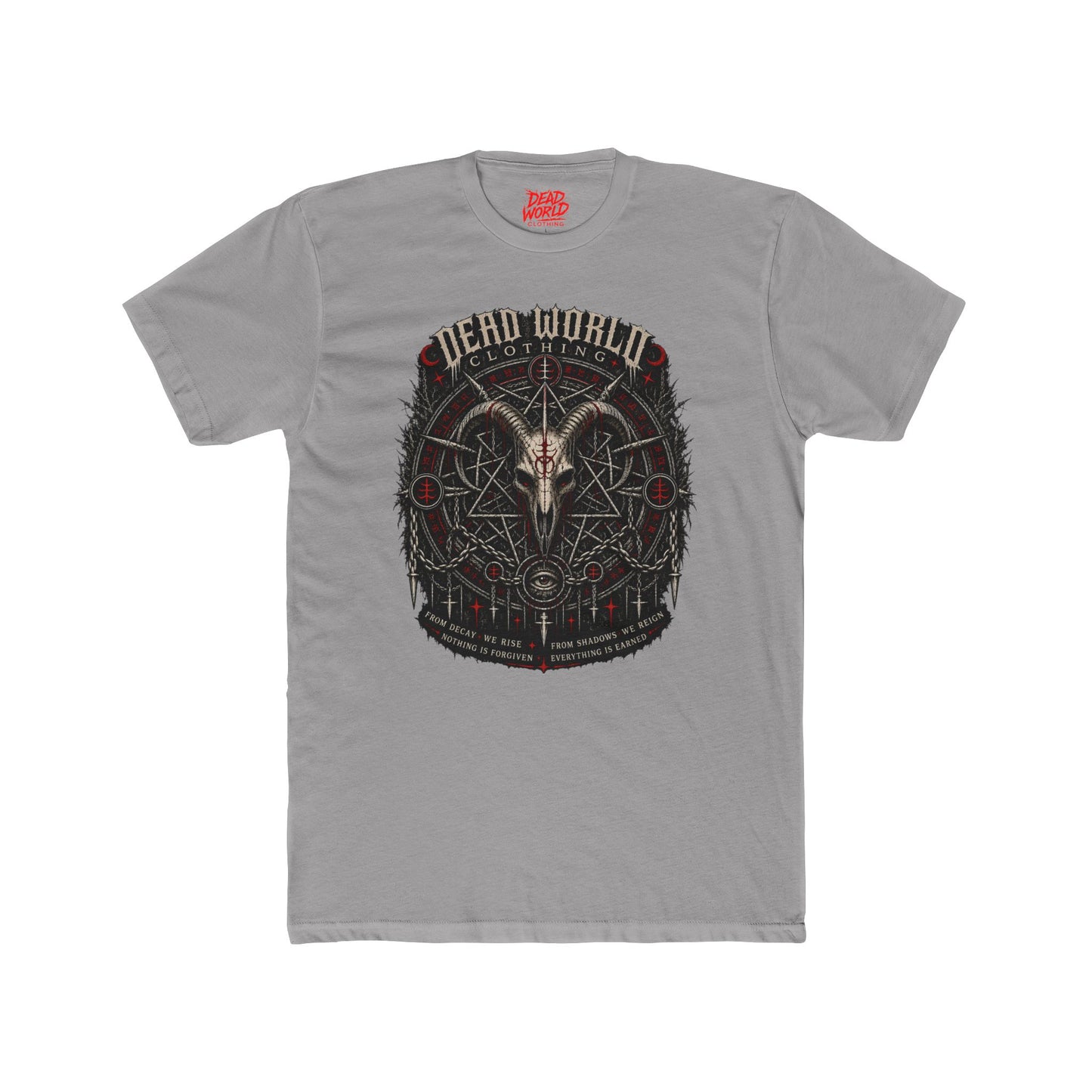 Dark Occult 'Dead World Clothing' Ram Skull Graphic