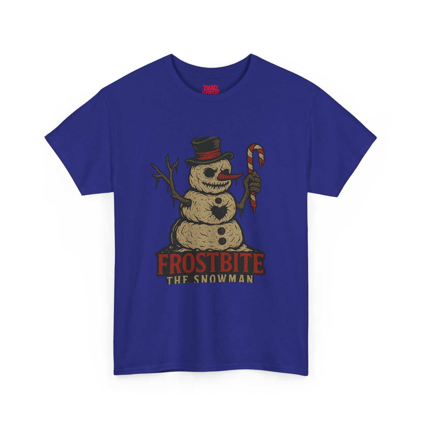 Frostbite the Snowman Vintage Horror Holiday T-Shirt