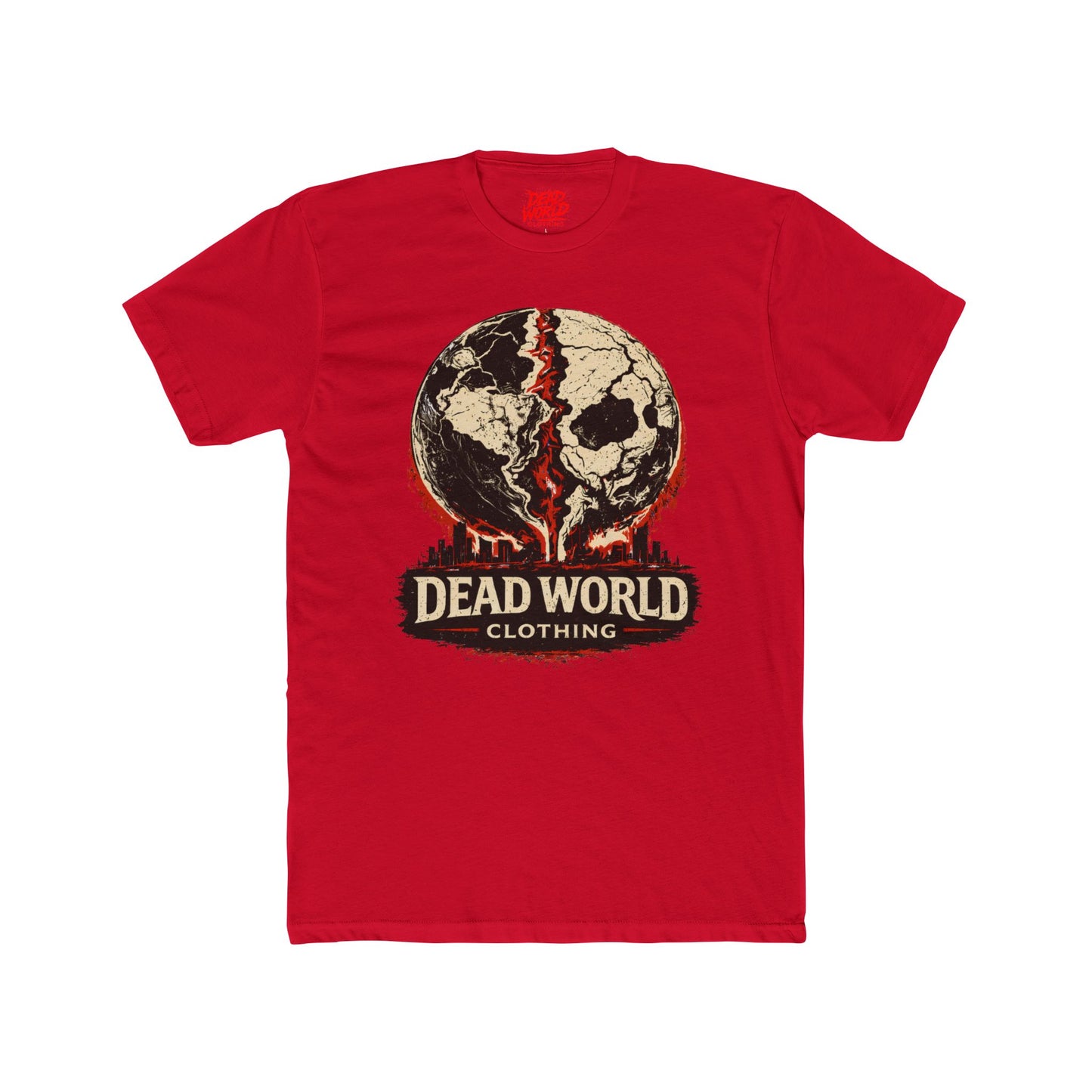 Dead World Clothing Skull Tee — Horror Graphic T-Shirt