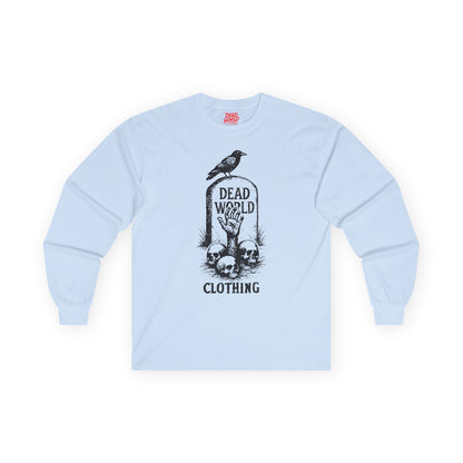 Gothic Raven & Skulls Unisex Long Sleeve Tee