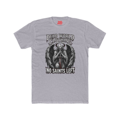 No Saints Left T-Shirt — Dead World Clothing Gothic Skull & Wings Tee