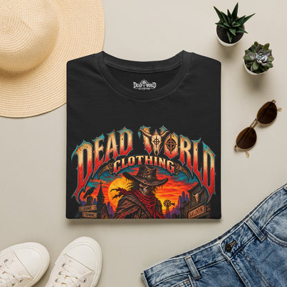 Graphic T-Shirt — "Dead World Clothing" Desert Outlaw Sunset Tee