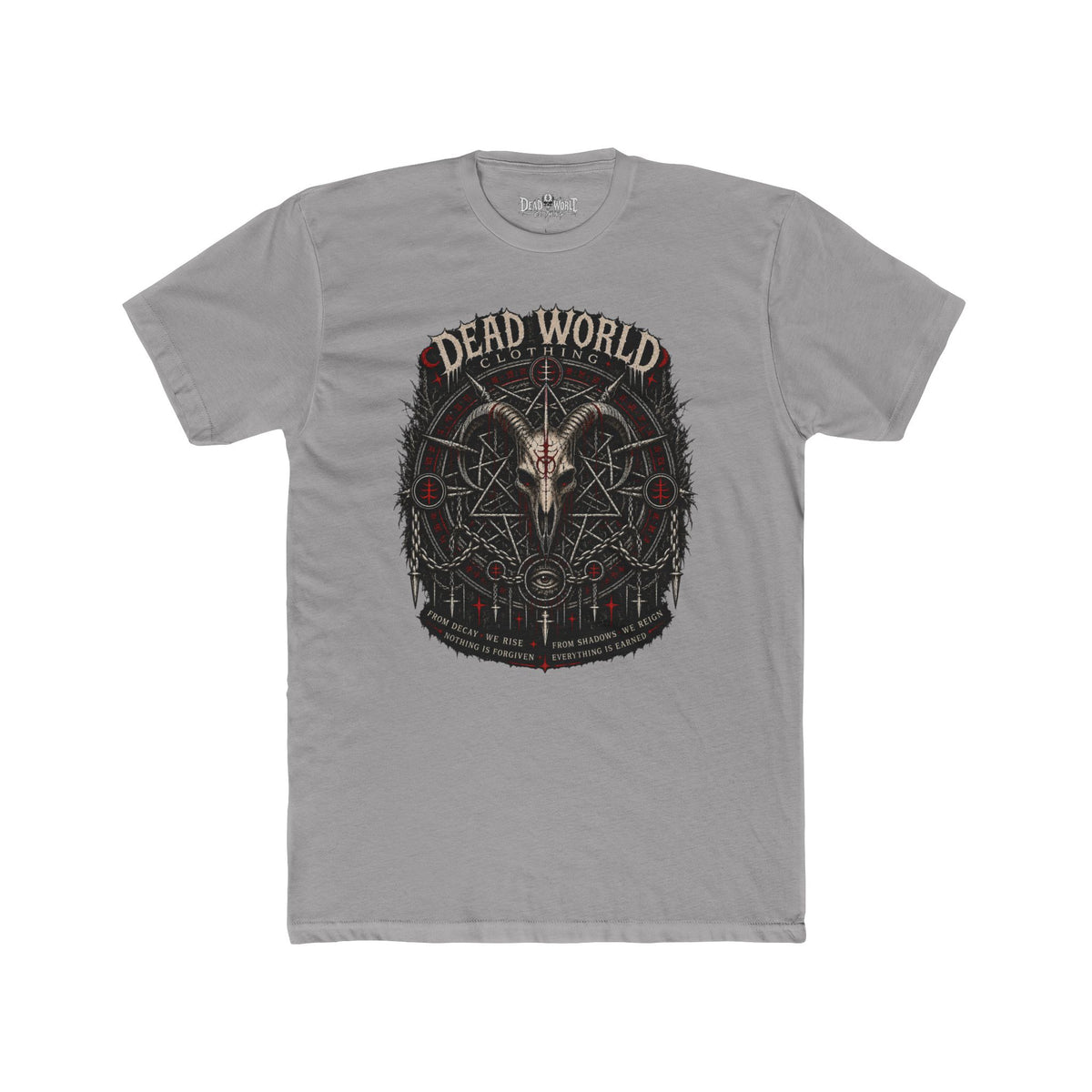 Dark Occult 'Dead World Clothing' Ram Skull Graphic