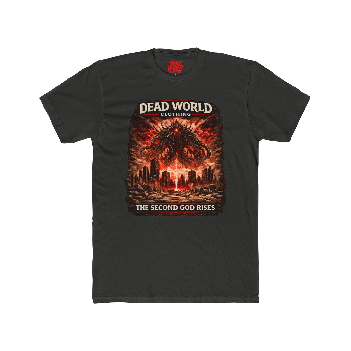 Dead World Clothing 'The Second God Rises' T-Shirt — Apocalyptic Horror Graphic Tee