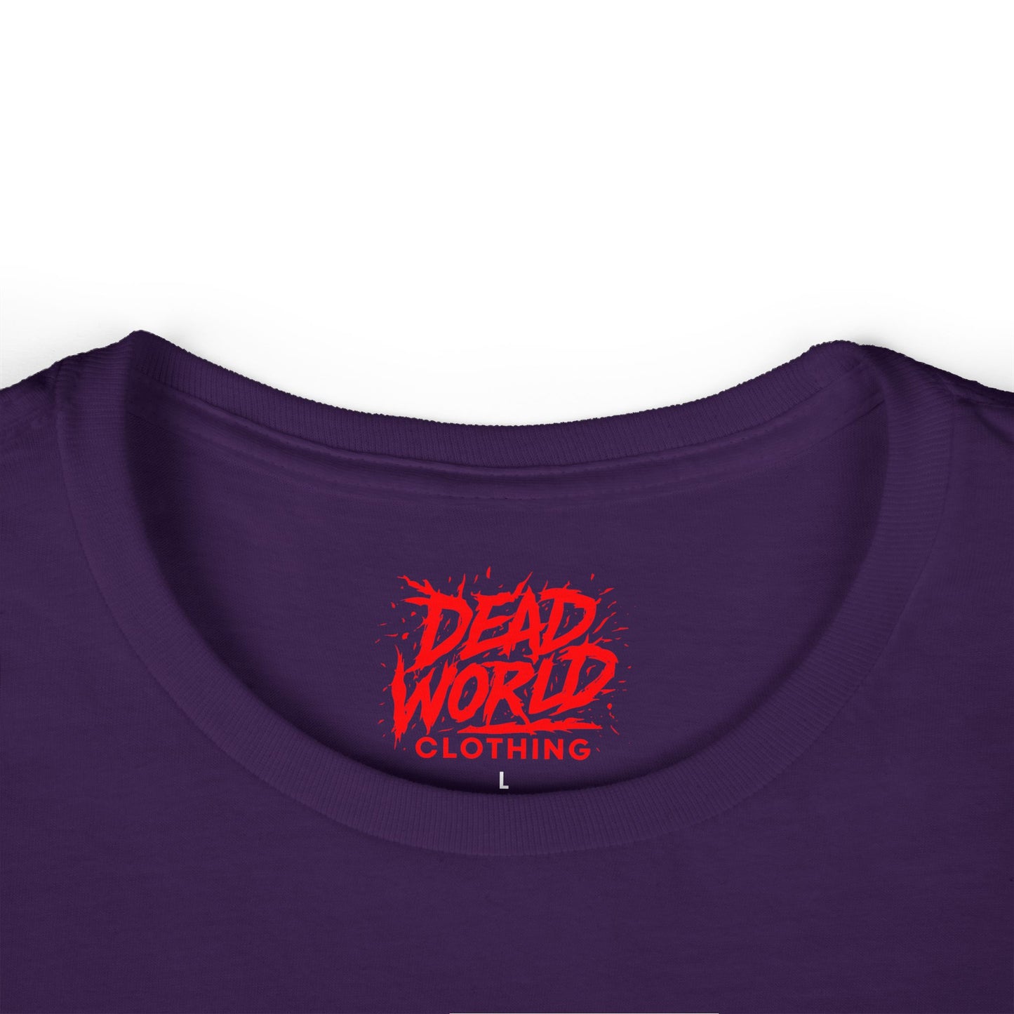 Dead World Clothing Skull Tee — Women's Gothic Skull & Rose Graphic T-Shirt
