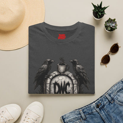 Apocalypse Coffee T-Shirt — "First Coffee, Then The Apocalypse" Raven Graveyard Tee