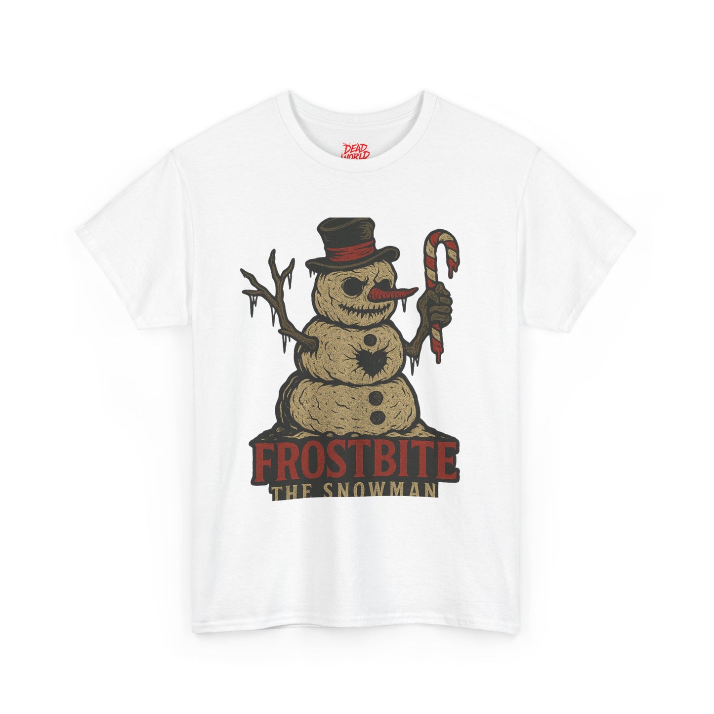 Frostbite the Snowman Vintage Horror Holiday T-Shirt