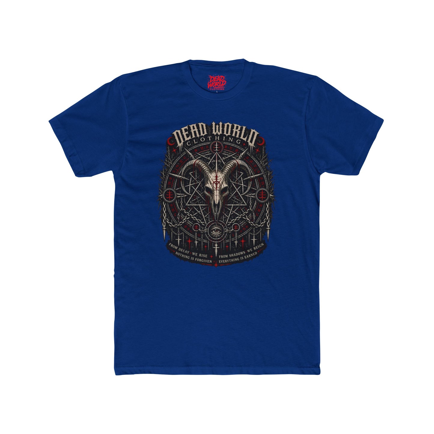 Dark Occult 'Dead World Clothing' Ram Skull Graphic