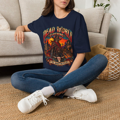 Graphic T-Shirt — "Dead World Clothing" Desert Outlaw Sunset Tee