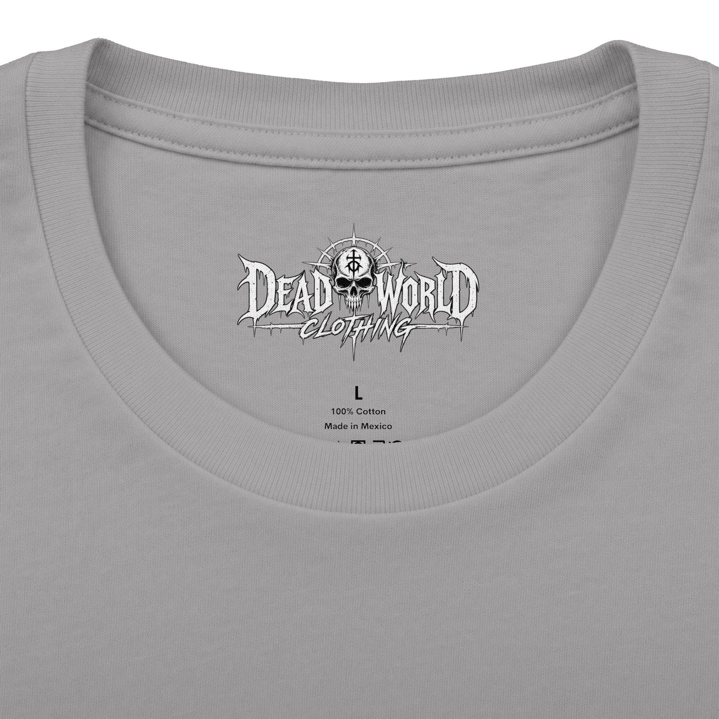 Dead World Clothing Graphic Tee — Apocalyptic Gothic-Style T-Shirt