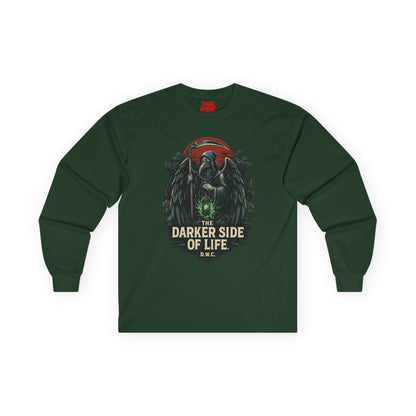 Gothic Skull Forest Long Sleeve Tee — "The Darker Side of Life"