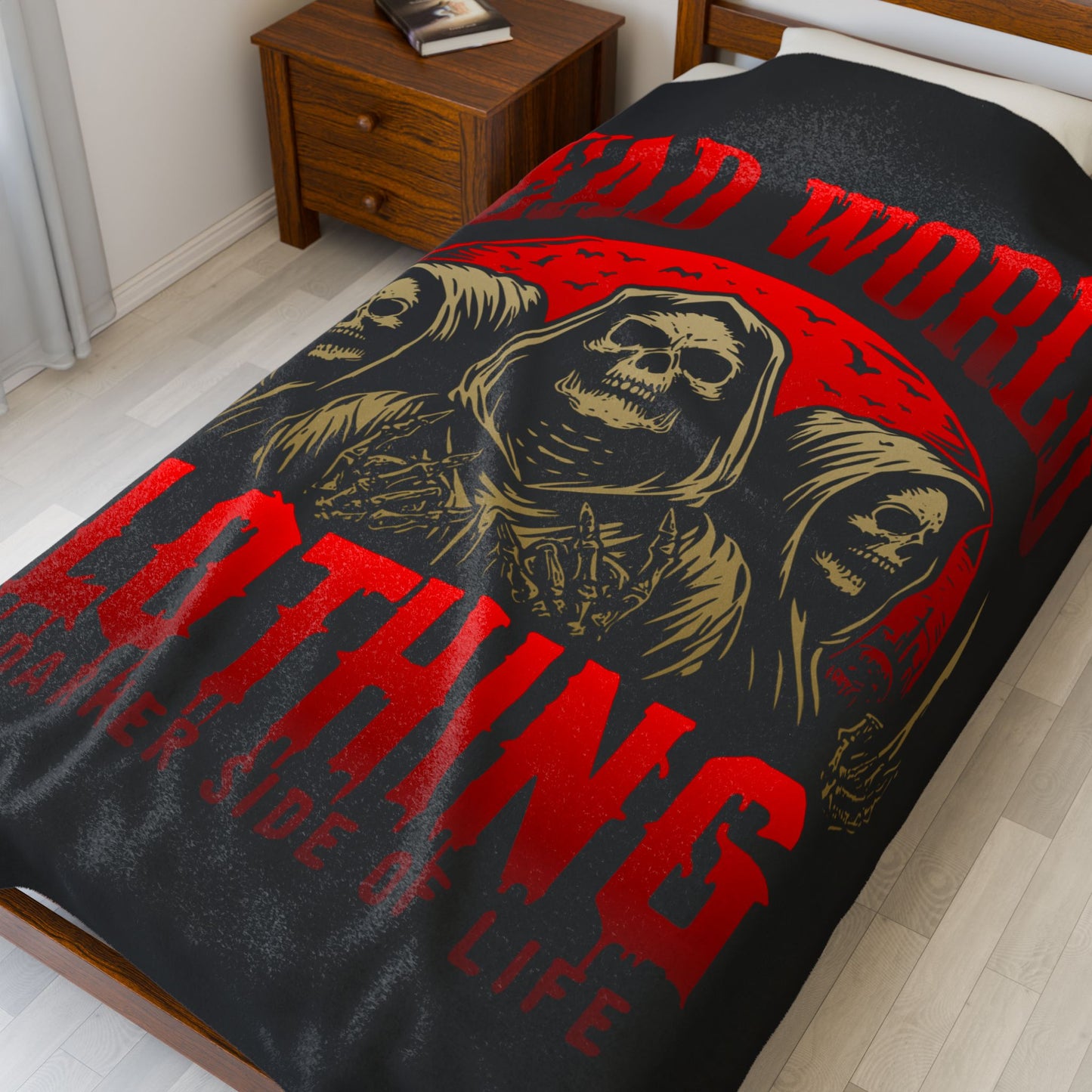 Dark Themed Plush Blanket