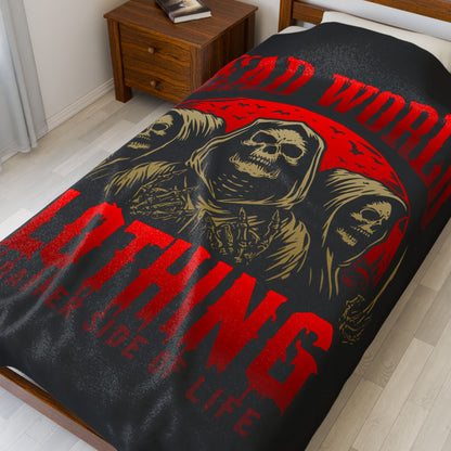 Dark Themed Plush Blanket