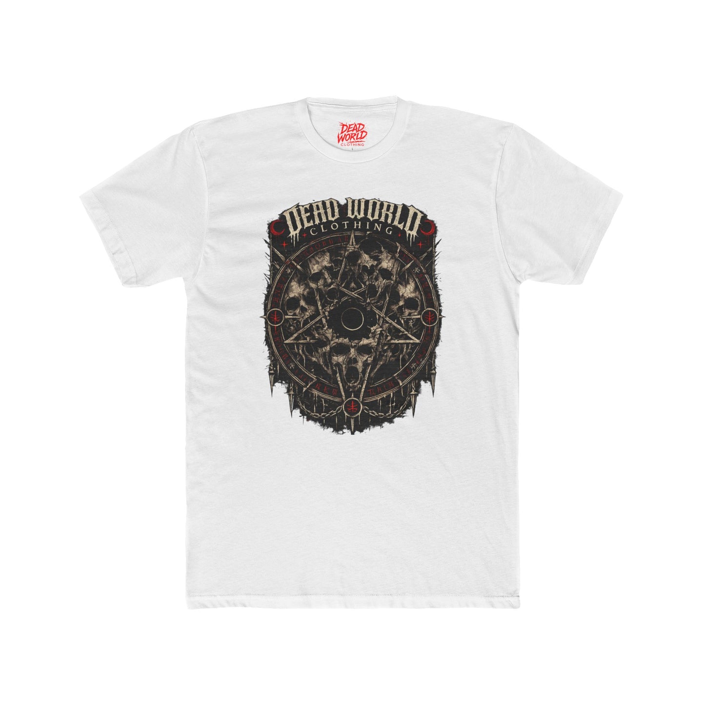 Dead World Clothing Skull Pentagram Tee — Gothic Style T-Shirt
