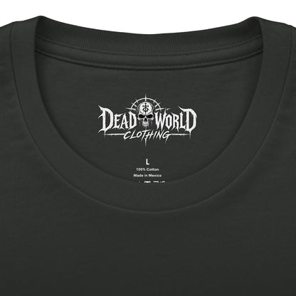 Dead World Clothing Graphic Tee — Apocalyptic Gothic-Style T-Shirt