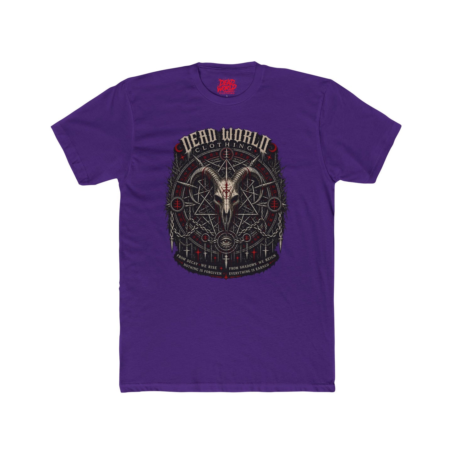 Dark Occult 'Dead World Clothing' Ram Skull Graphic