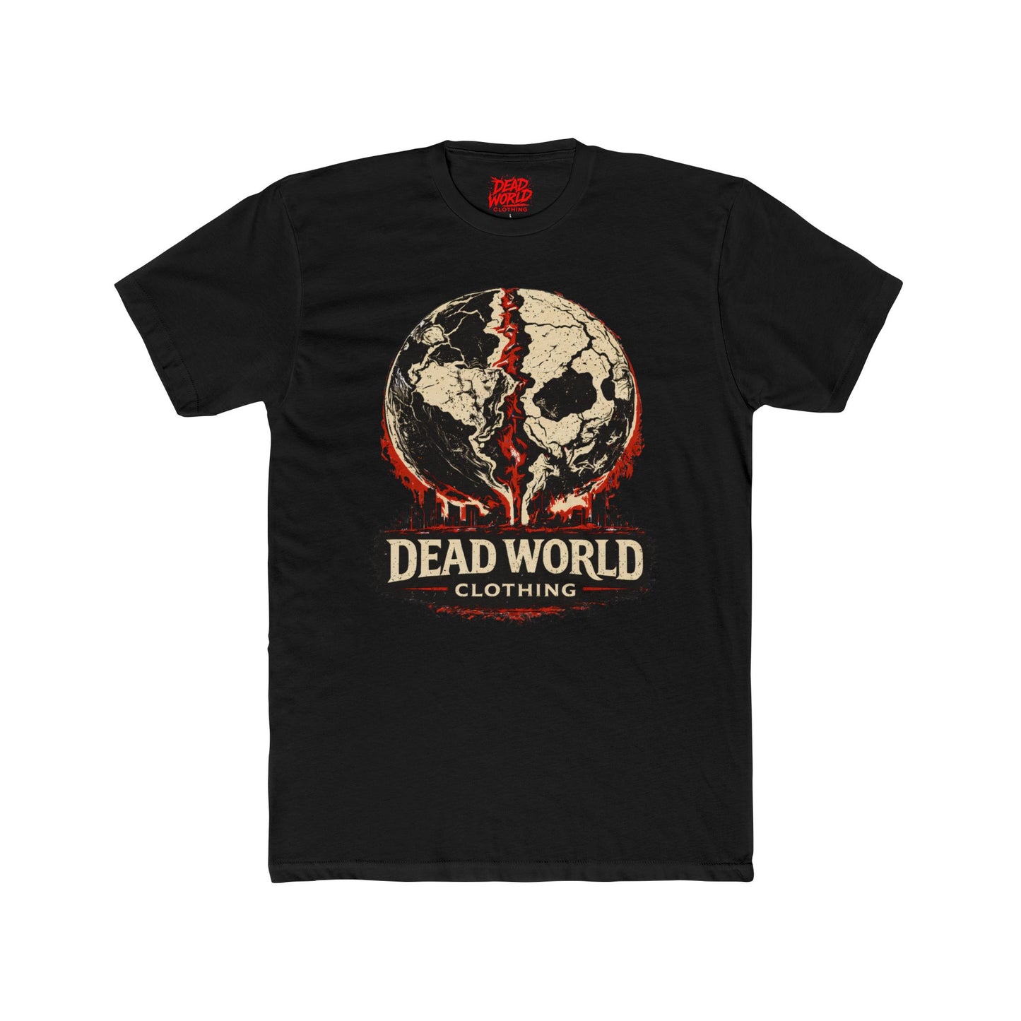 Dead World Clothing Skull Tee — Horror Graphic T-Shirt