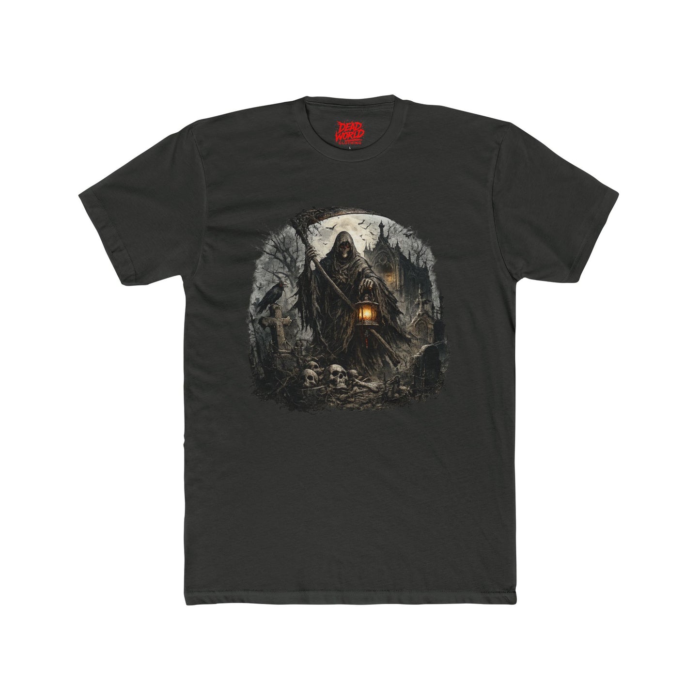 Death in a Cemetery Crew tee