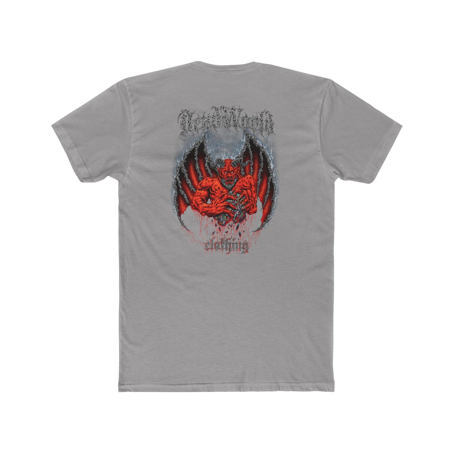 Demon Unisex Tee Shirt - Dark and Edgy Cotton Crew Tee for Metal and Horror fans