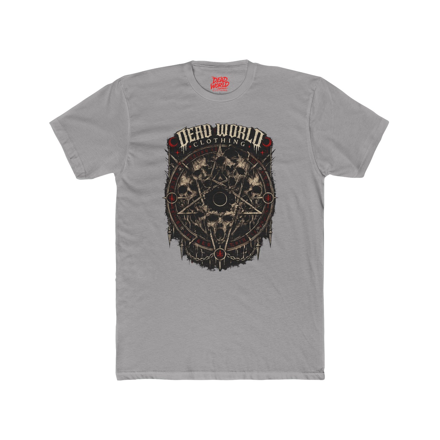 Dead World Clothing Skull Pentagram Tee — Gothic Style T-Shirt