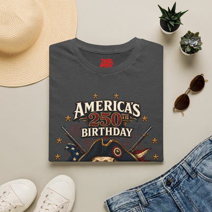America's 250th Birthday T-Shirt — 1776–2026 Patriotic Skull Independence Tee