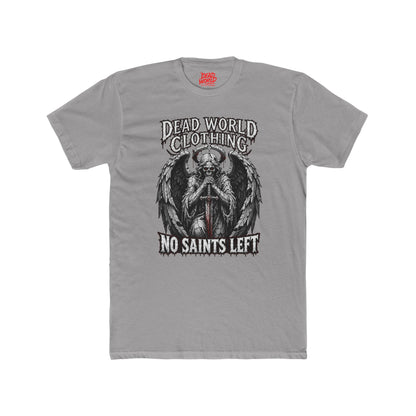 No Saints Left T-Shirt — Dead World Clothing Gothic Skull & Wings Tee